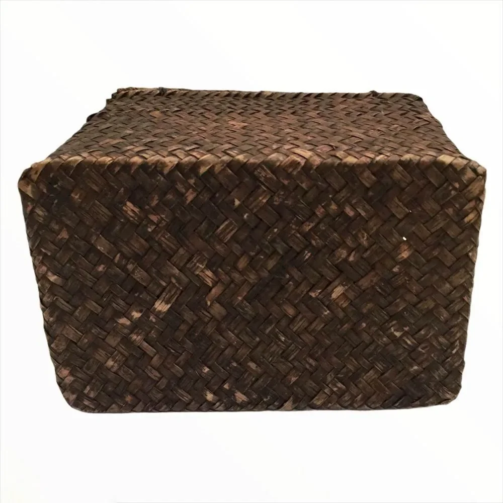 Boho Brown Rattan Box
